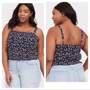 Torrid blue smock cami